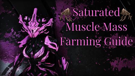 This can be countered by removing the shard. . Warframe saturated muscle mass